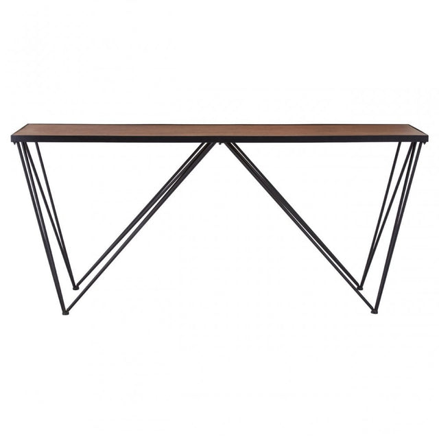 Ranch Foundry Style Console Table, Fir Wood