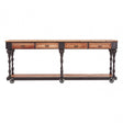 Ranch Foundry Style Console Table, Elm Wood