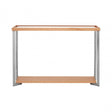 Tuskin Console Table, Beechwood, Mirrored Glass, Natural