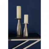 Tribute Console Table, Leather, Stainless Steel, Black