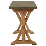 Pompeii Wooden Console Table, Fir Wood, Grey