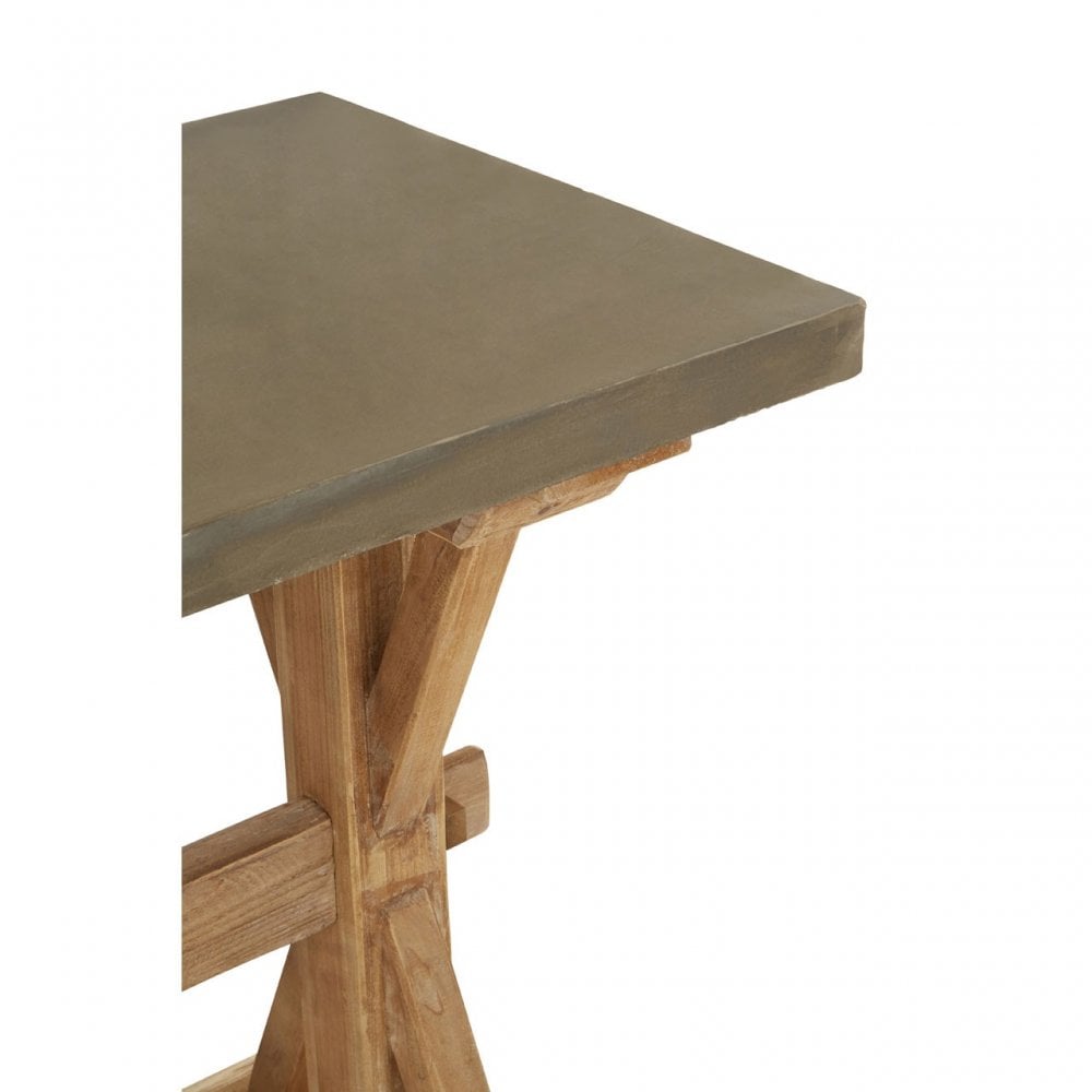 Pompeii Wooden Console Table, Fir Wood, Grey