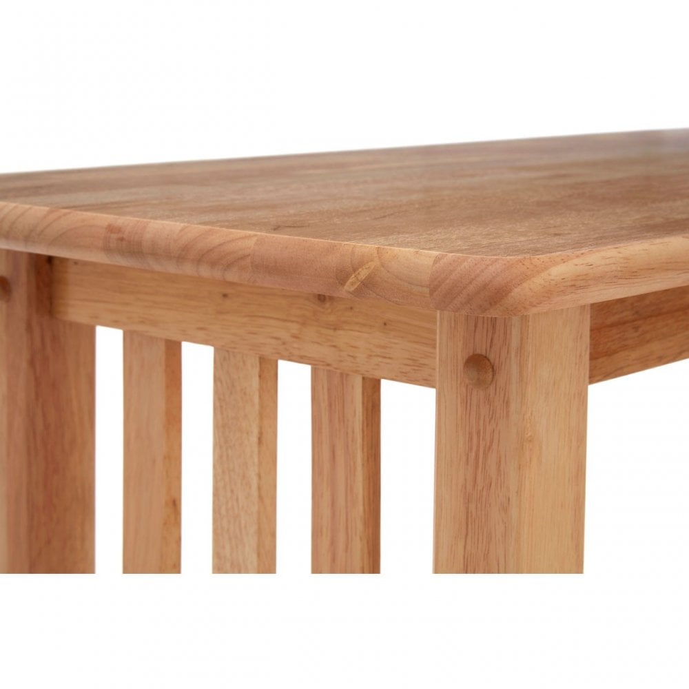 Rectangular Console Table, Rubberwood, Natural