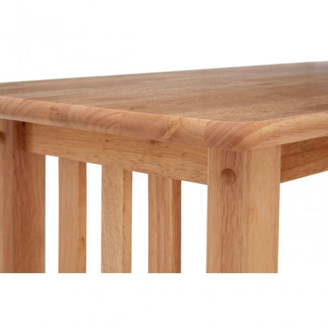Rectangular Console Table, Rubberwood, Natural