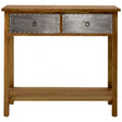 Shoreditch Console Table, Aluminium, Fir Wood, Natural