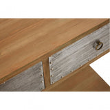 Shoreditch Console Table, Aluminium, Fir Wood, Natural