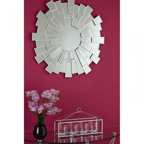 Halo Half Moon Console Table, Chromed Glass, Black