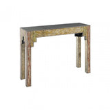 Deco Console Table, Wood, Gold