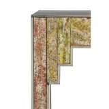 Deco Console Table, Wood, Gold