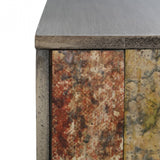 Deco Console Table, Wood, Gold