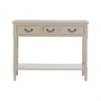Legacy 3 Drawer Console Table, Wood, Grey
