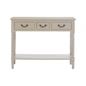 Legacy 3 Drawer Console Table, Wood, Grey