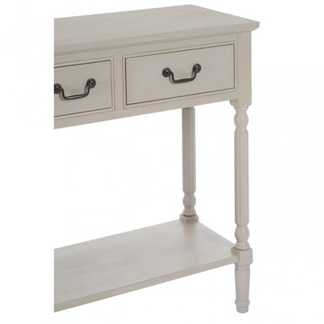 Legacy 3 Drawer Console Table, Wood, Grey