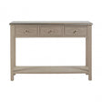 Hatton 3 Drawer Console Table, Fir Wood, Natural
