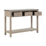 Hatton 3 Drawer Console Table, Fir Wood, Natural
