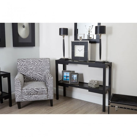 Osaka Console Table, Wood, Black