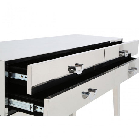 Enrich Console Table, Stainless Steel, Silver