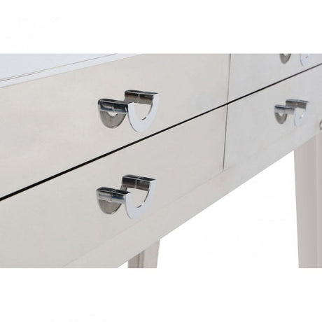 Enrich Console Table, Stainless Steel, Silver