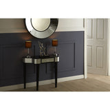 Clavier Console Table, Glass, Wood, Black
