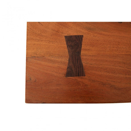 Nandri Acacia Wood Dining Table, Acacia Wood, Iron, Brown