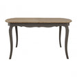 Charles Dark Grey Dining Table, Bayur Wood, Oak Veneer, Grey