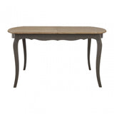 Charles Dark Grey Dining Table, Bayur Wood, Oak Veneer, Grey