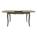 Charles Dark Grey Dining Table, Bayur Wood, Oak Veneer, Grey