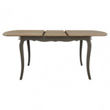 Charles Dark Grey Dining Table, Bayur Wood, Oak Veneer, Grey