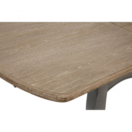 Charles Dark Grey Dining Table, Bayur Wood, Oak Veneer, Grey