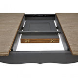 Charles Dark Grey Dining Table, Bayur Wood, Oak Veneer, Grey
