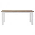 Townhouse Oak Top / White Dining Table, Oak Wood, Birchwood, White