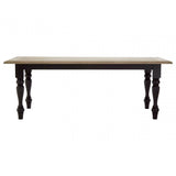 Tuskin Dining Table, Oak Wood, Veneer, Birchwood, Black