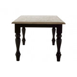 Tuskin Dining Table, Oak Wood, Veneer, Birchwood, Black