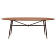 Ranch Foundry Style Oval Table, Walnut Wood