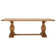 Brisbane Dining Table, Oak Wood, Brown