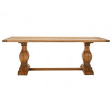 Brisbane Dining Table, Oak Wood, Brown