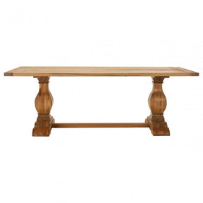 Brisbane Dining Table, Oak Wood, Brown
