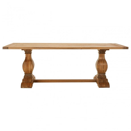 Brisbane Dining Table, Oak Wood, Brown