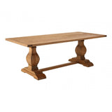Brisbane Dining Table, Oak Wood, Brown