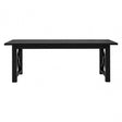 Brisbane Dining Table, Oak Wood, Black