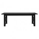 Brisbane Dining Table, Oak Wood, Black