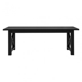Brisbane Dining Table, Oak Wood, Black