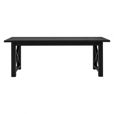 Brisbane Dining Table, Oak Wood, Black