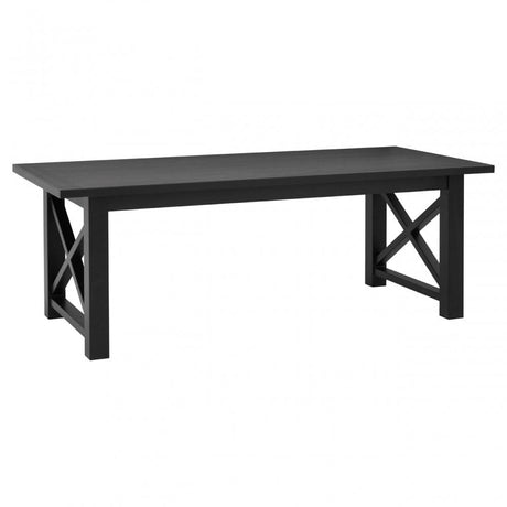 Brisbane Dining Table, Oak Wood, Black