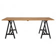 Townhouse Dining Table, Iron, Pine Wood