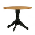 Zloop Oakland Table, Oak Veneer, Rubberwood, Black