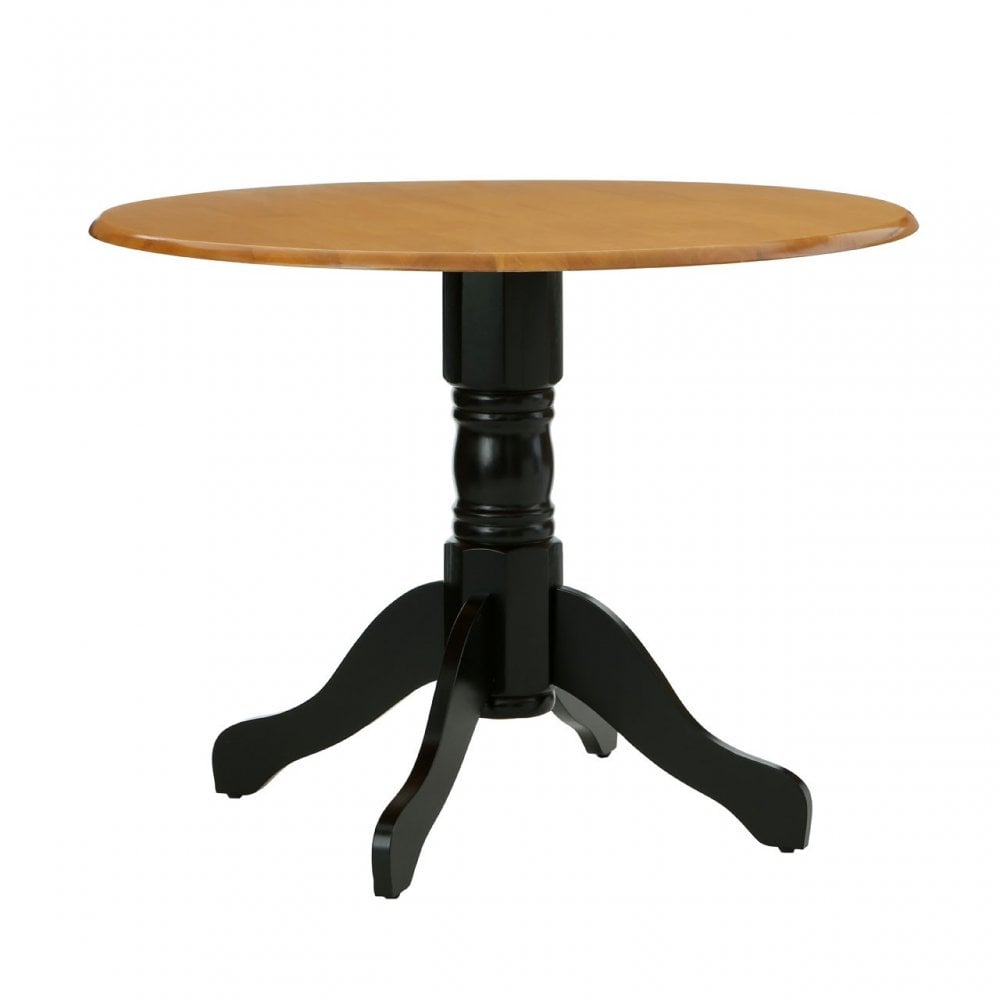 Zloop Oakland Table, Oak Veneer, Rubberwood, Black