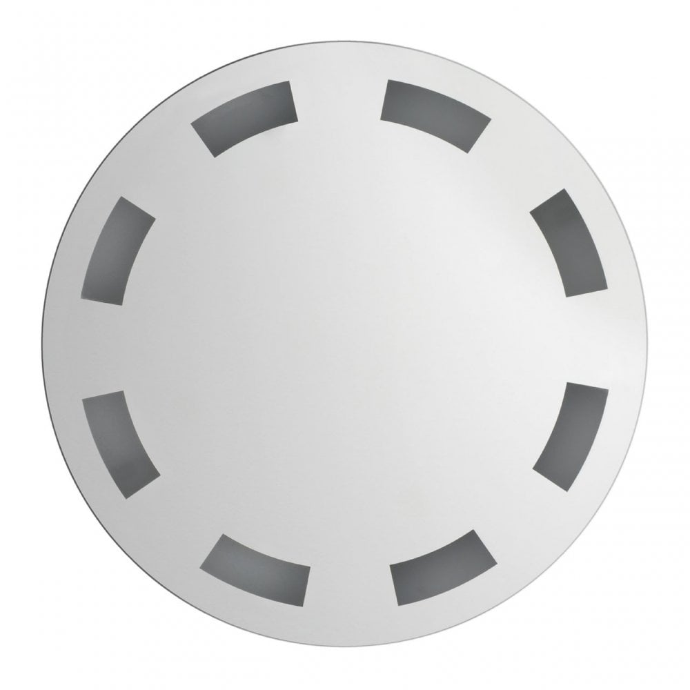 Arcea Illuminated Wall Mirror, Aluminium, Glass