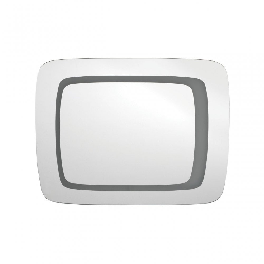 Wardell Illuminated Wall Mirror, Aluminium, Glass