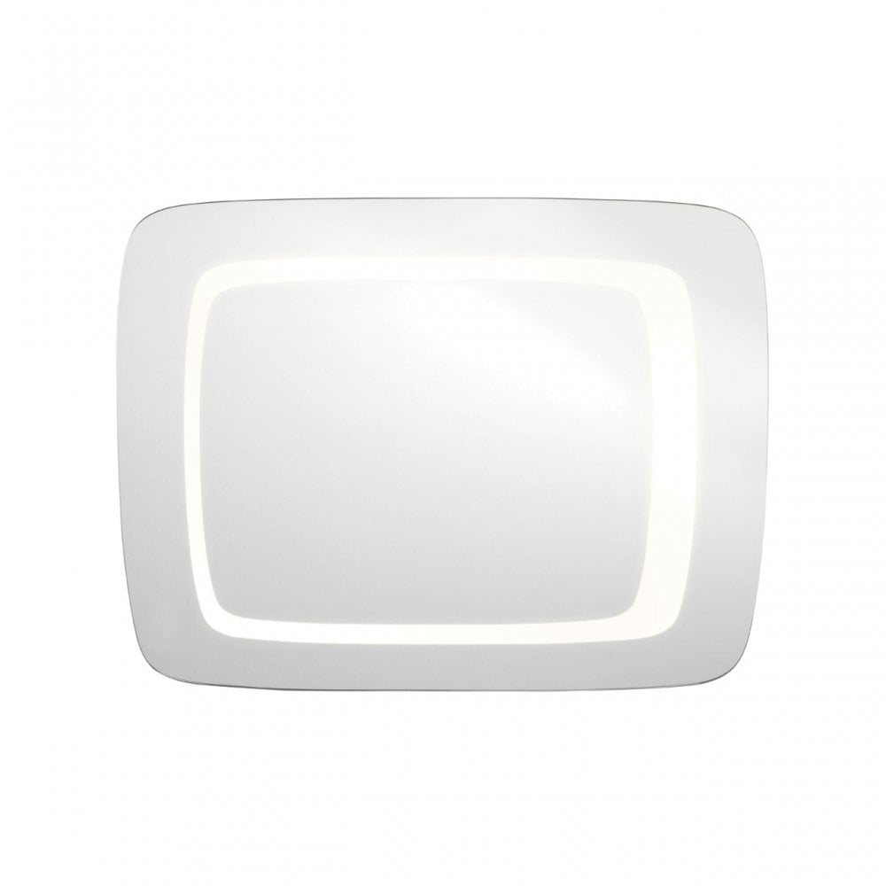 Wardell Illuminated Wall Mirror, Aluminium, Glass